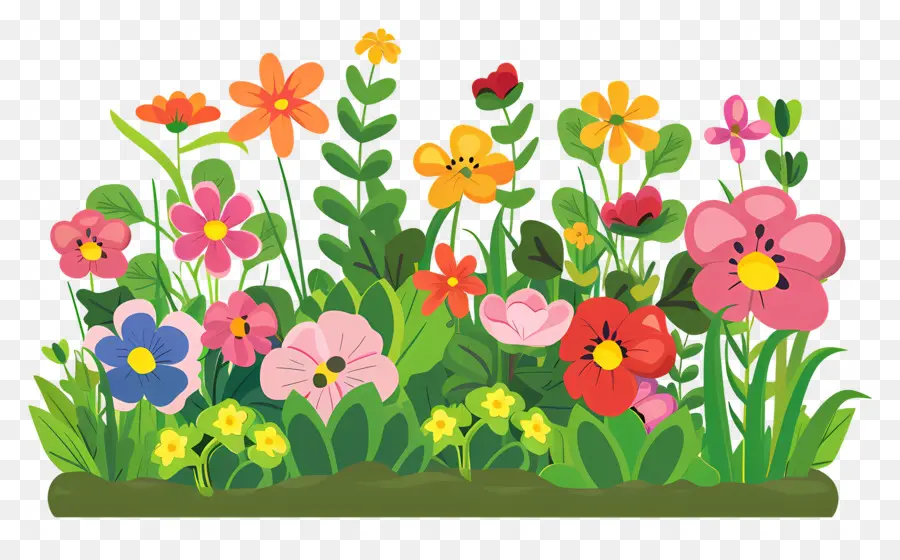 Cama De Flores，Flores PNG