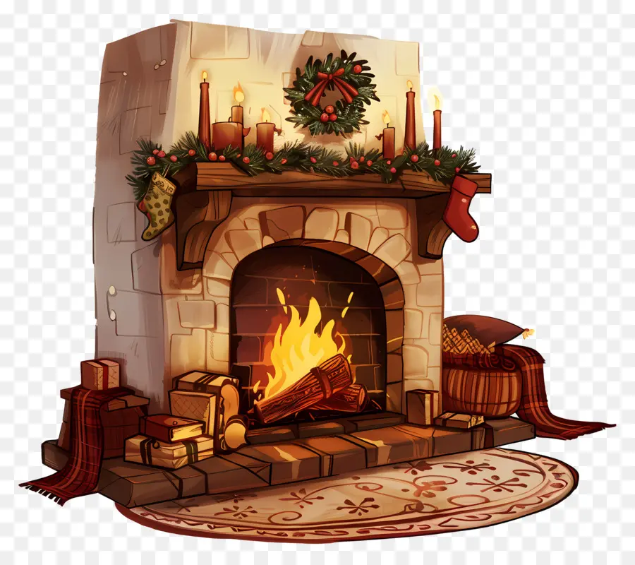 La Navidad Chimenea，Chimenea PNG