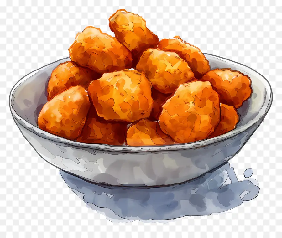 Pepitas，Nuggets De Pollo Frito PNG