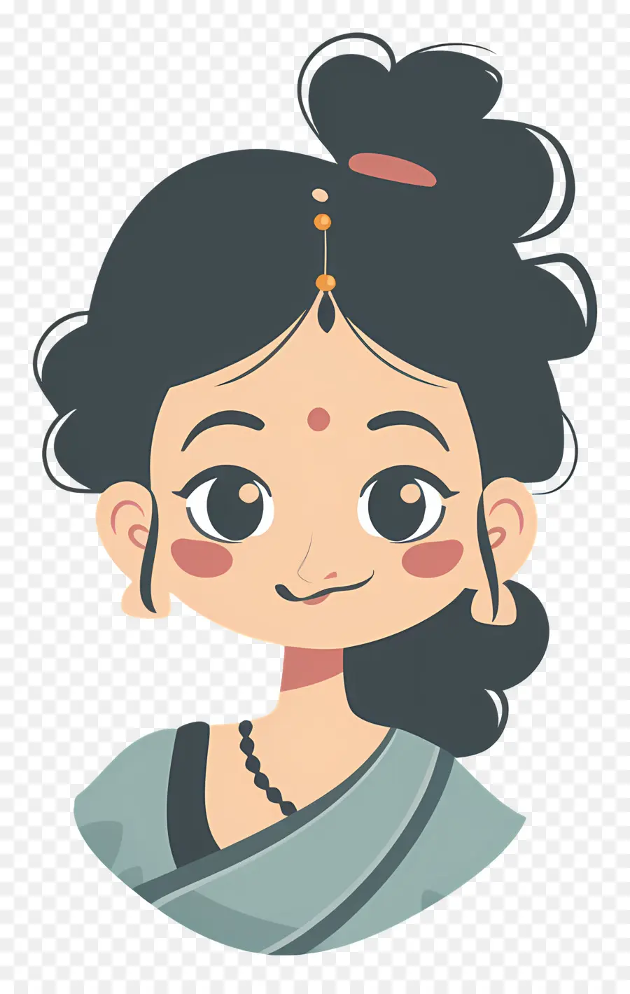 Mujer Marathi India，El Sari Indio PNG