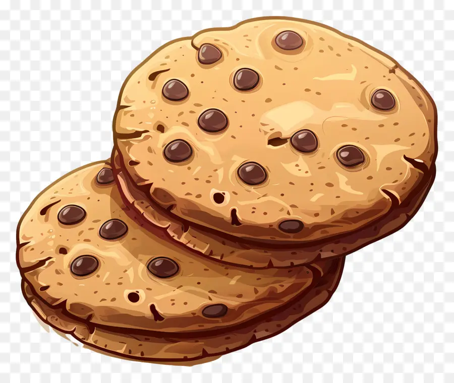 Galletas De Chocolate，Galletas Con Chispas De Chocolate PNG