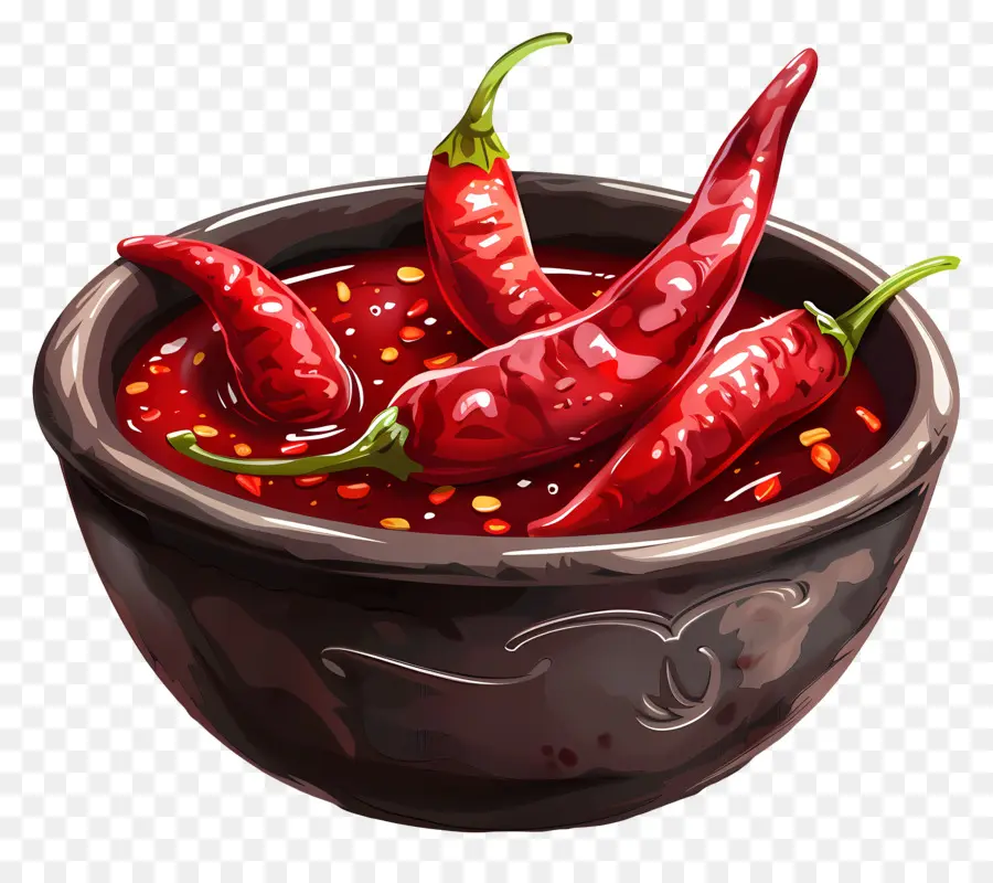 Salsa De Chile，Chili Peppers PNG