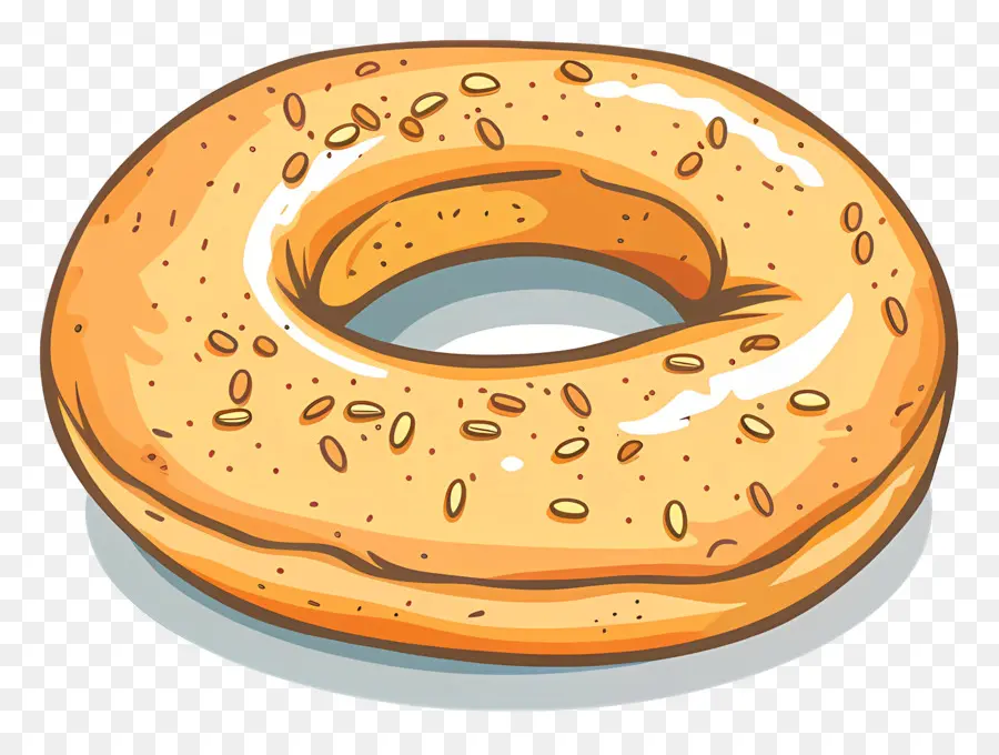 Bagel，Las Semillas De Sésamo PNG