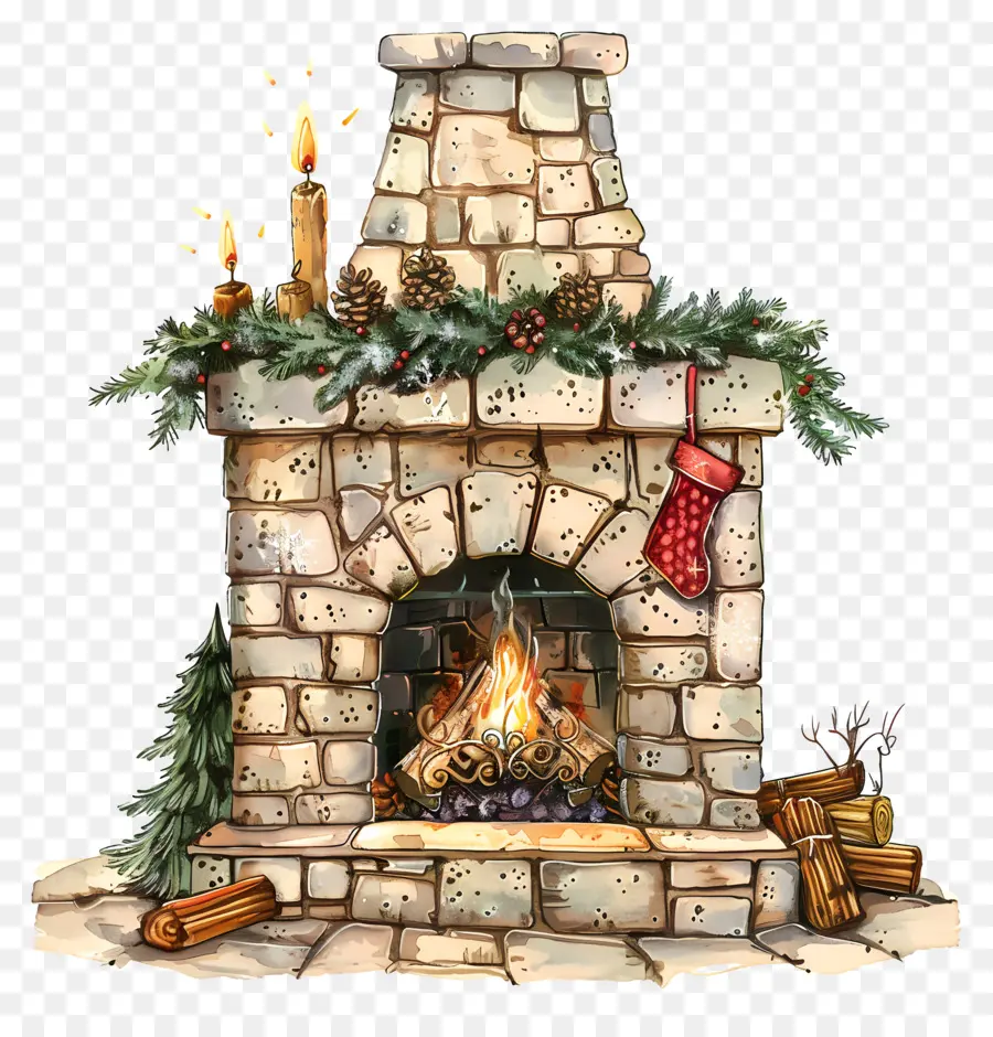 La Navidad Chimenea，Chimenea PNG