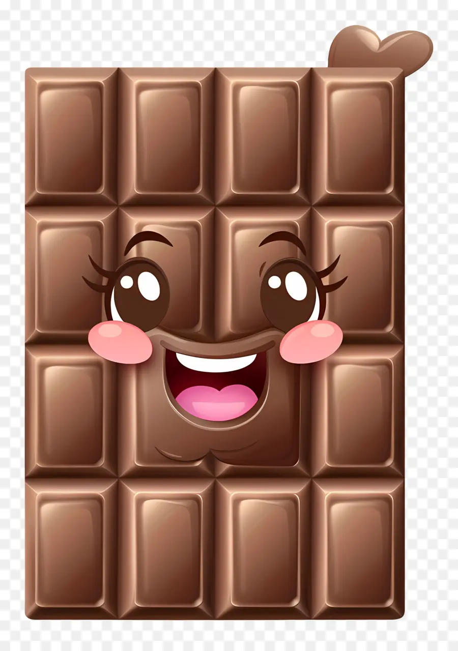 Emoji De Barra De Chocolate，Chocolate Con Leche PNG