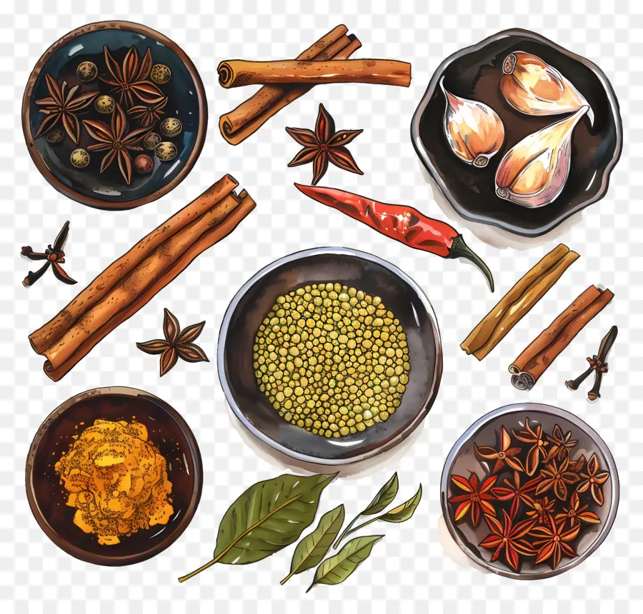 Especias De La India，Cocinar Especias PNG