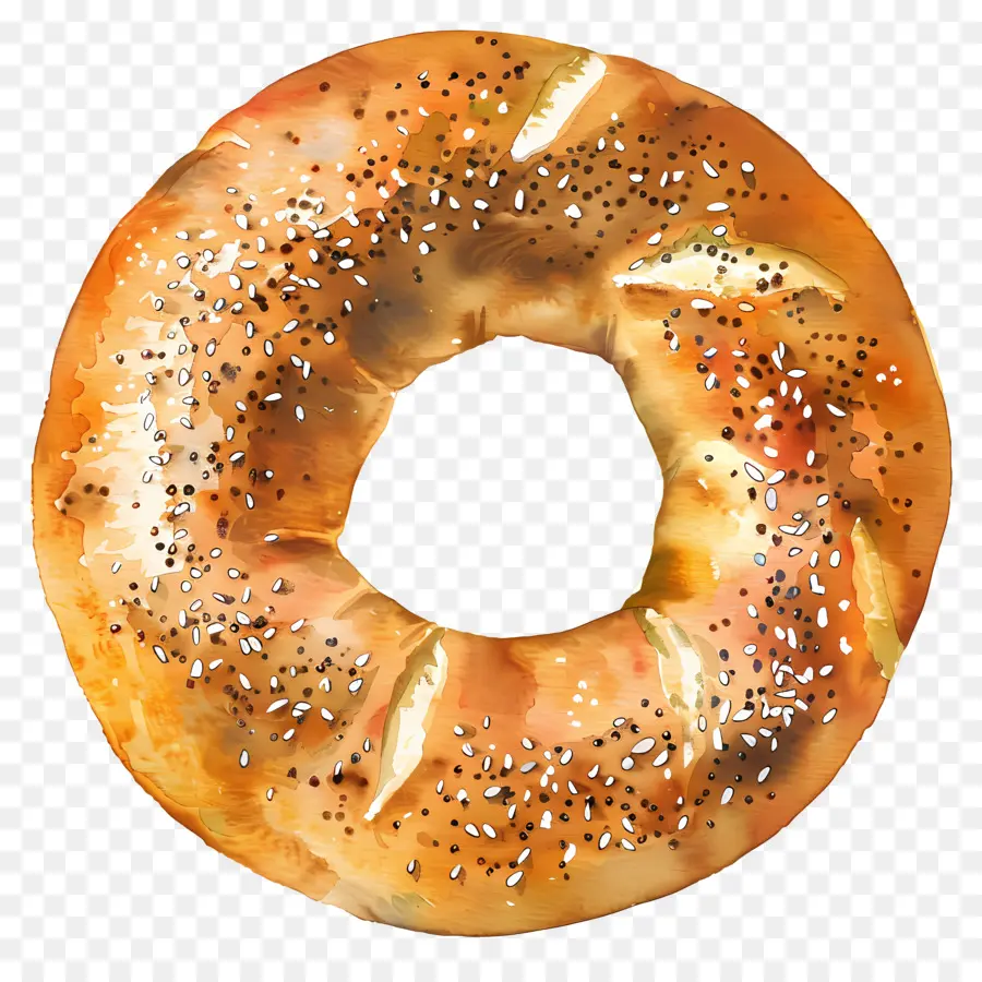 Bagel，Las Semillas De Sésamo PNG