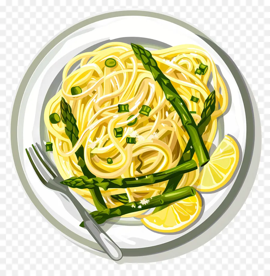 Espárragos Pasta，La Pasta PNG