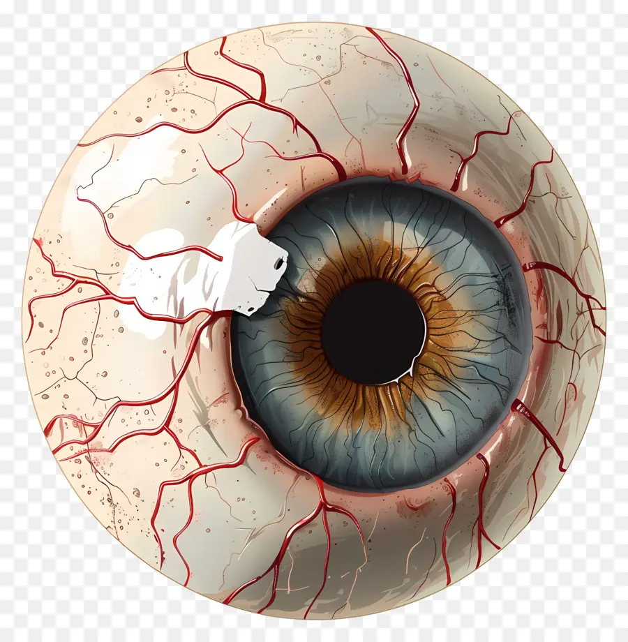 Ojo Inyectado En Sangre，Venas PNG