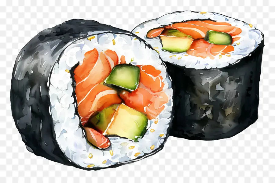 Rollo De Sushi Maki，Sushi PNG