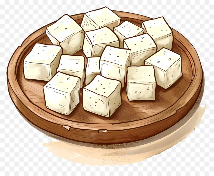 Tofu Cubos，Queso PNG