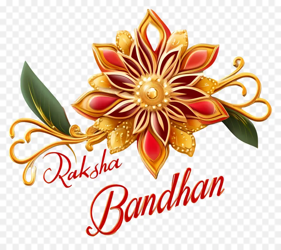 Raksha Bandhan，De Oro De La Flor PNG