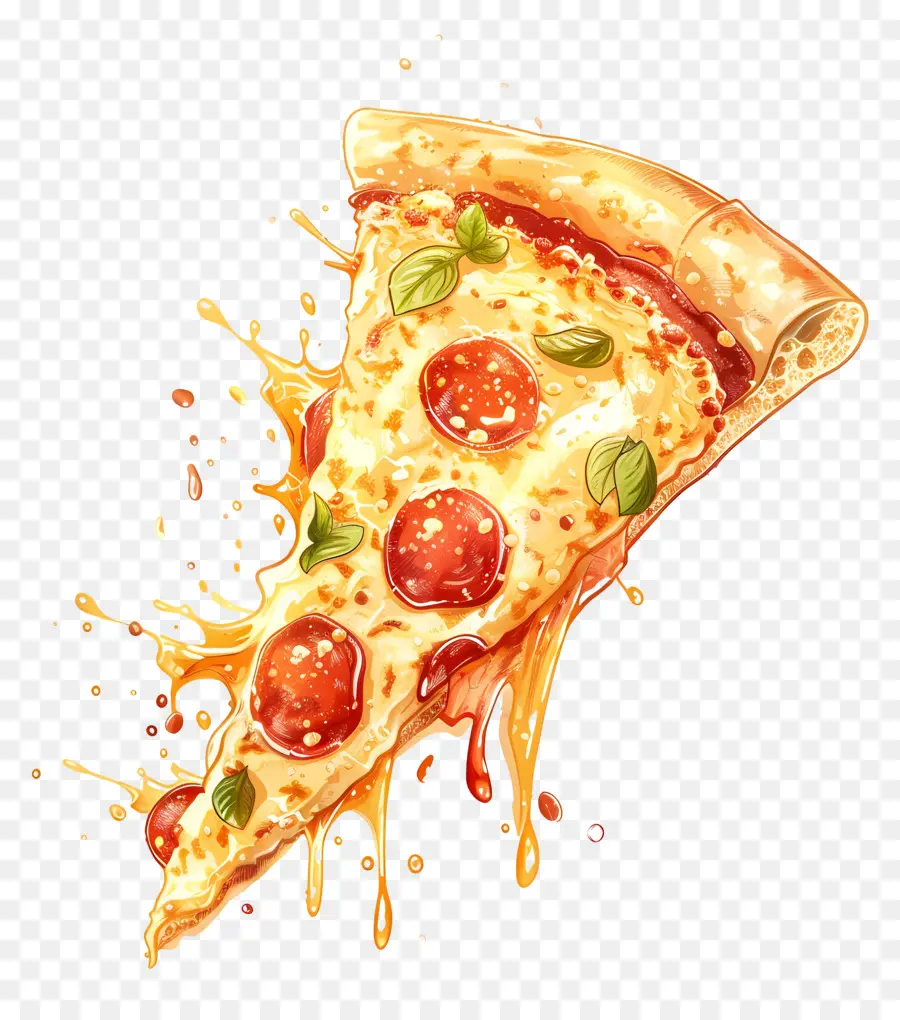 Volando Pizza，De Dibujos Animados De La Pizza PNG