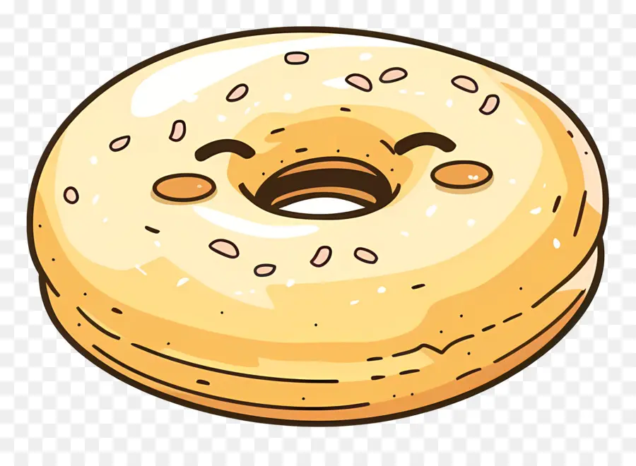 Donut Sonriente，Postre PNG