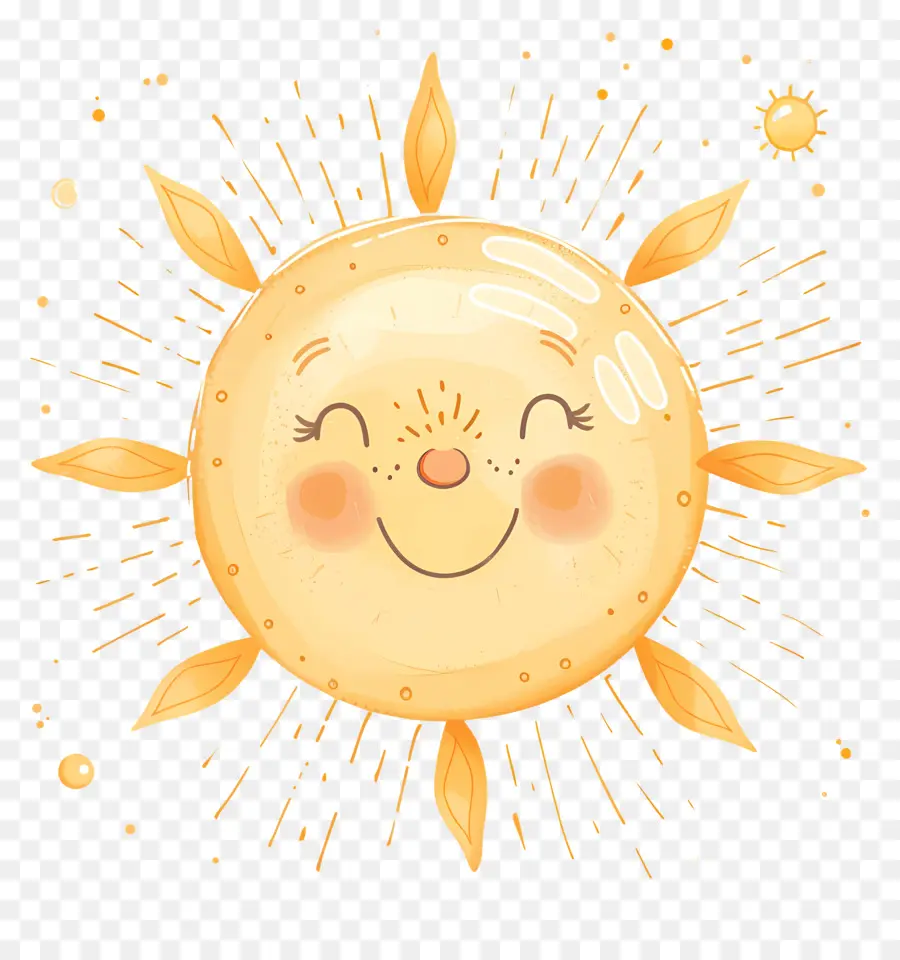 Sunshine，Sol Sonriente PNG