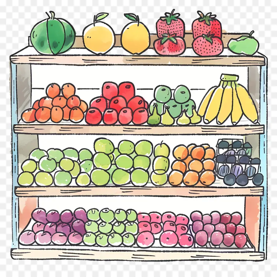 Mostrador De Frutas，Frutas PNG