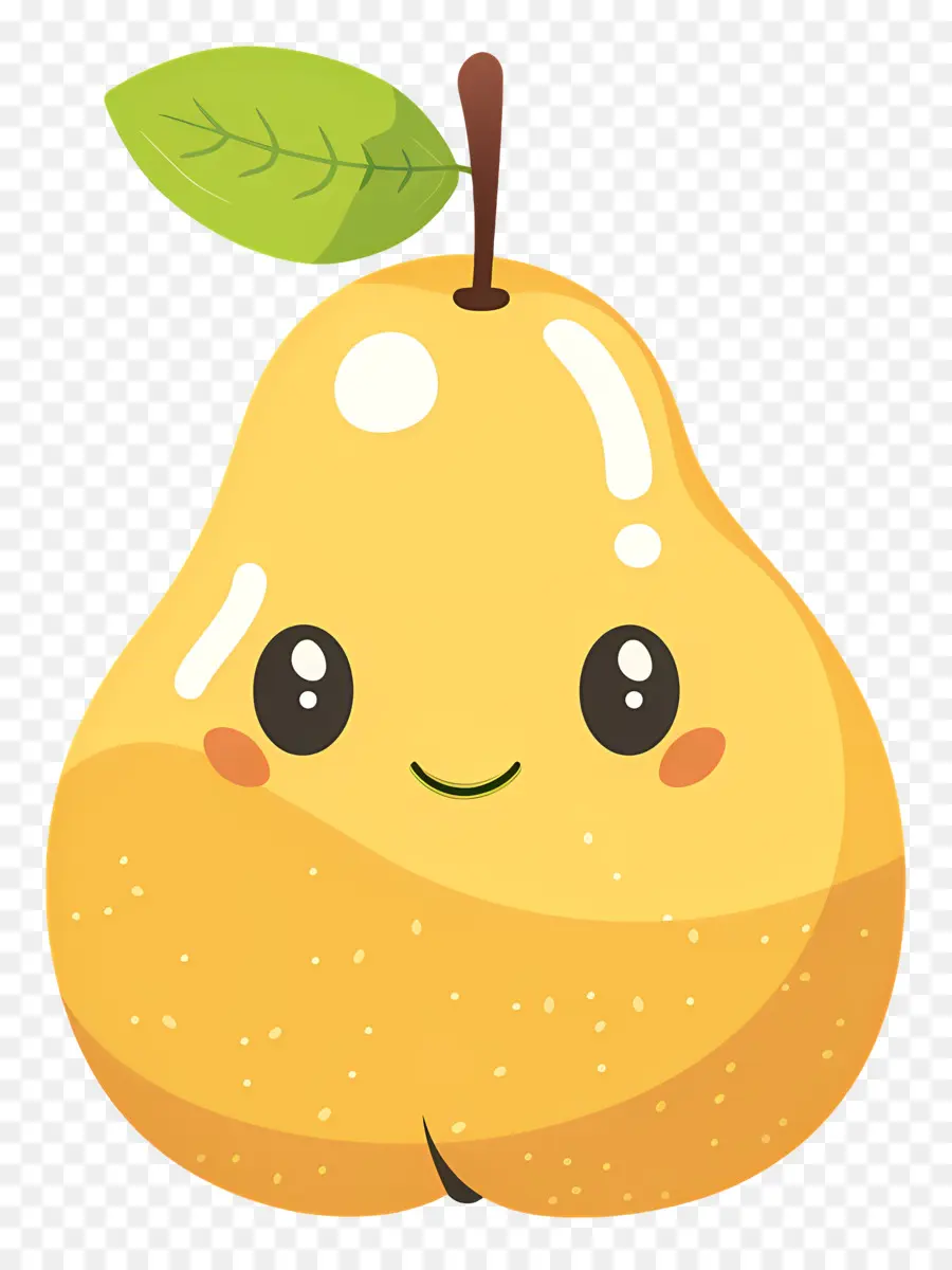 Dibujos Animados De Pera，Fruta Amarilla PNG