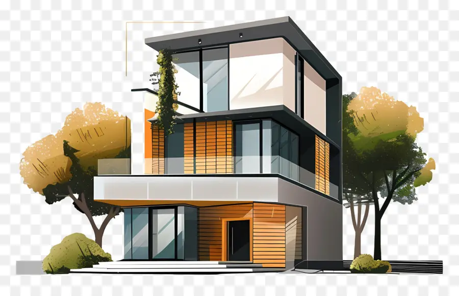 Modern House，La Arquitectura Moderna PNG