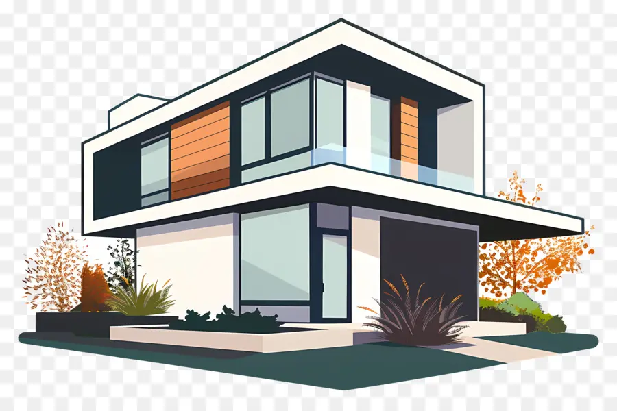 Modern House，Casa Moderna PNG