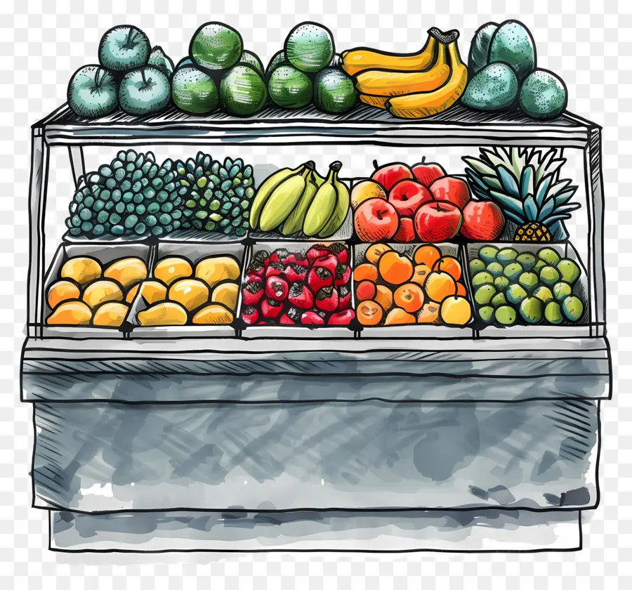 Mostrador De Frutas，Frutas PNG