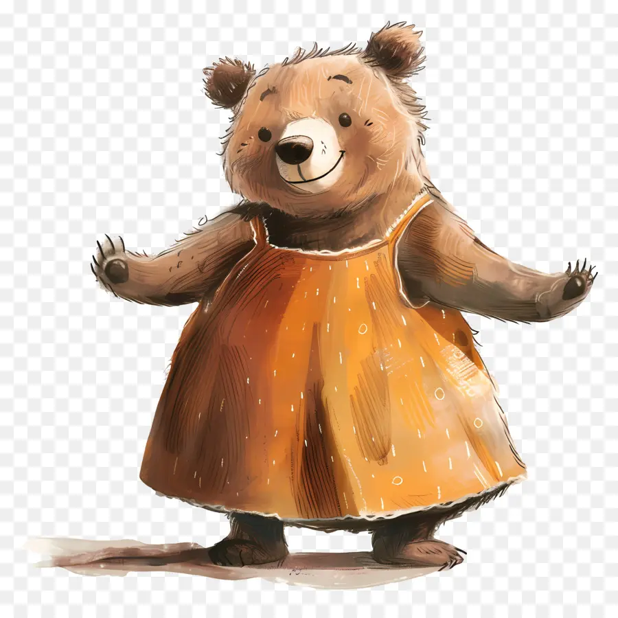 Cartoon Bear，Oso Pardo PNG