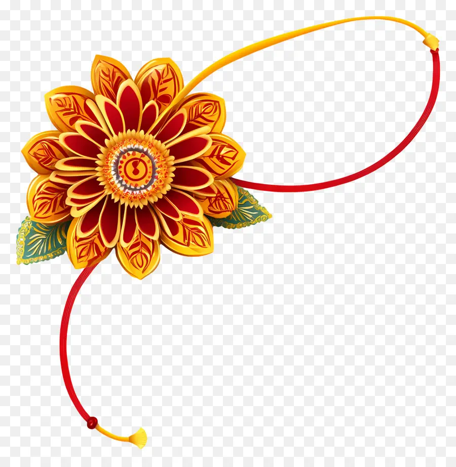 Raksha Bandhan，Flor Amarilla PNG