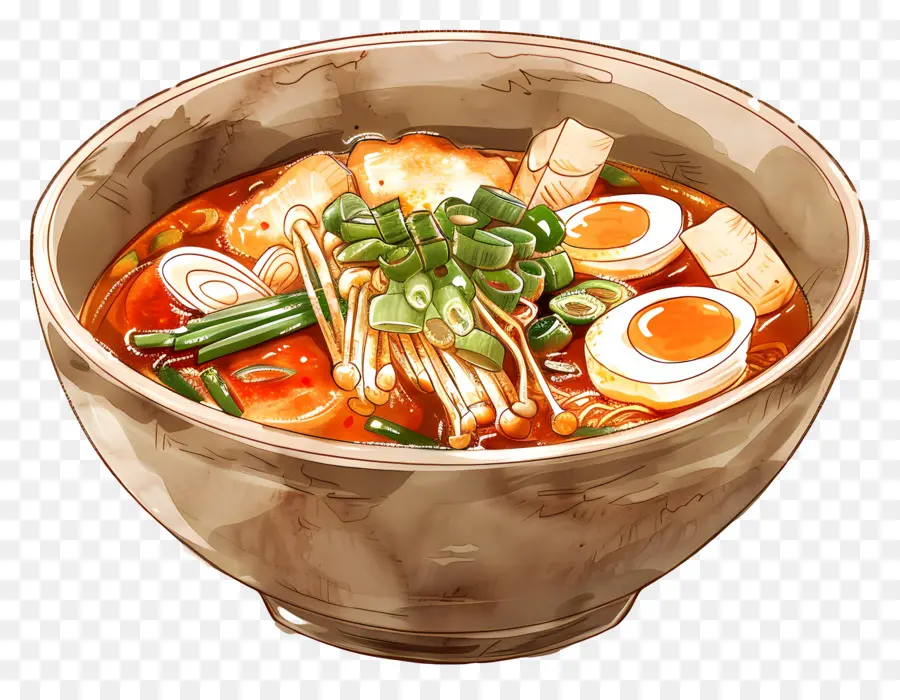 Cheesy Tteokbokki，Sopa De Fideos Ramen PNG