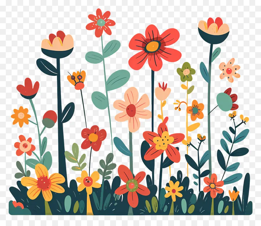 Cama De Flores，Flores PNG