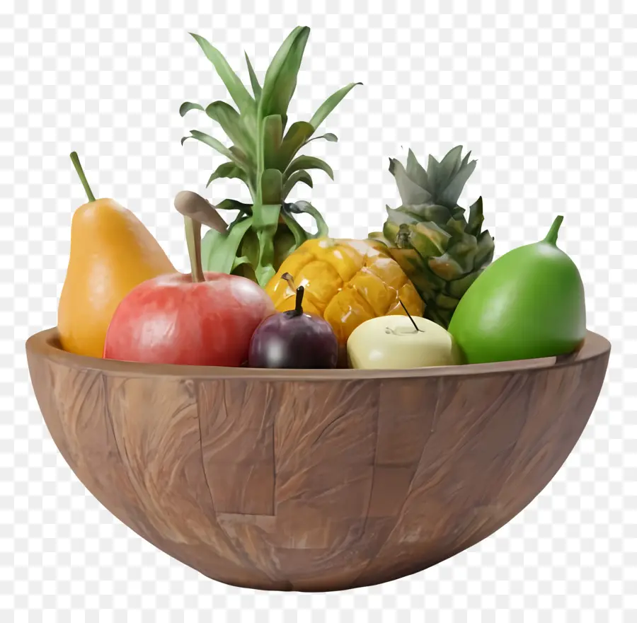 Tazón De Fruta，El Banano PNG