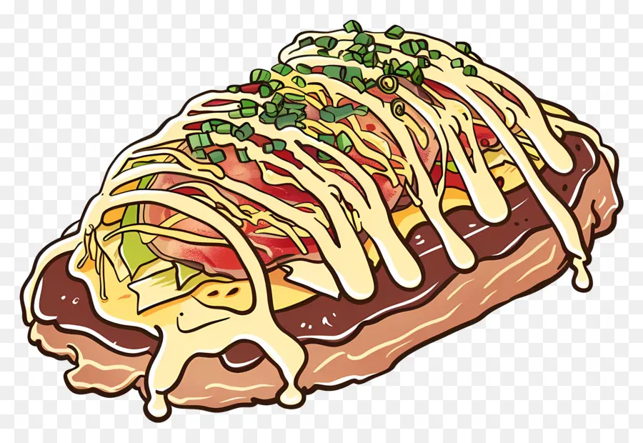 Okonomiyaki，Pan De Queso PNG