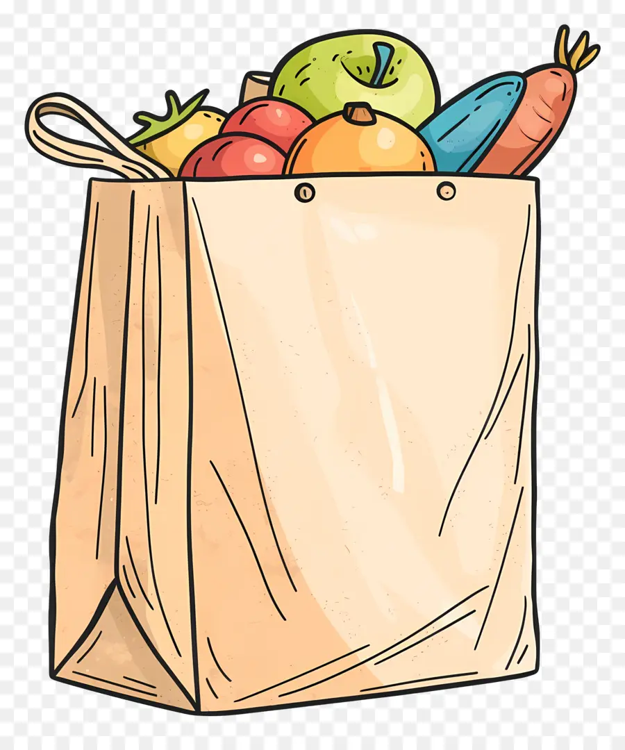 Bolso De Ultramarinos，Frutas Frescas PNG