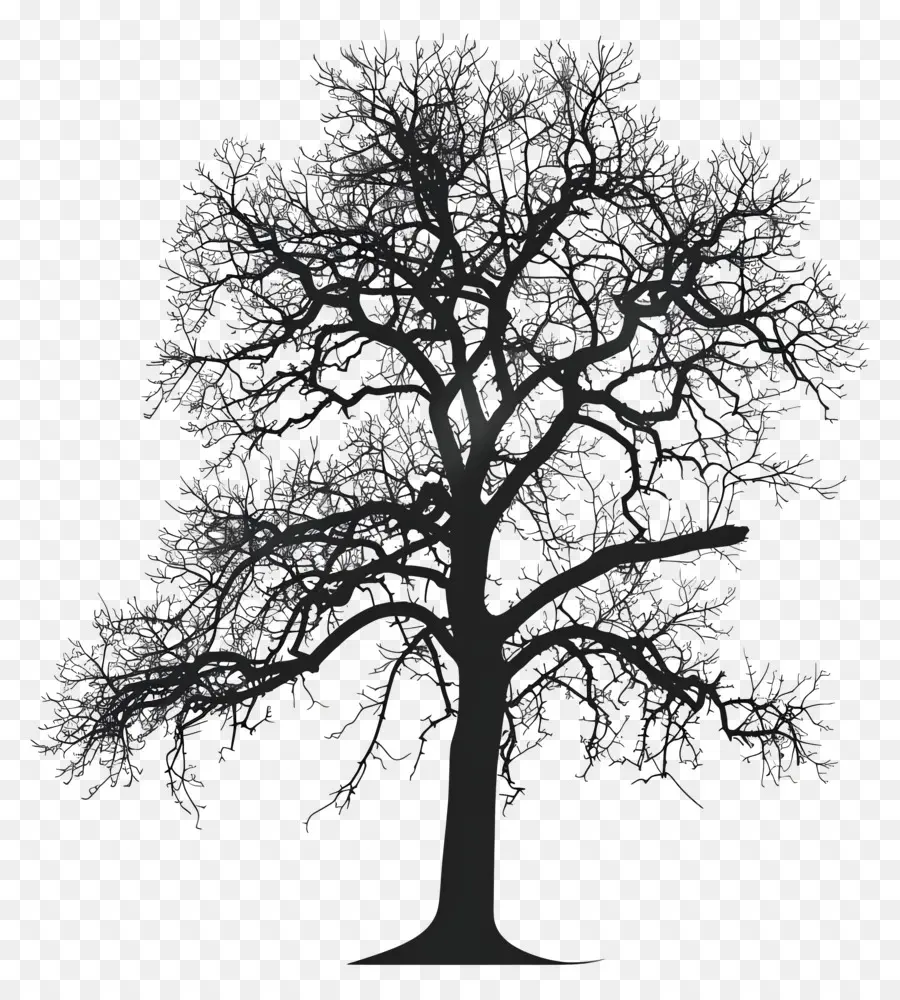 Silueta De árbol，Árbol PNG