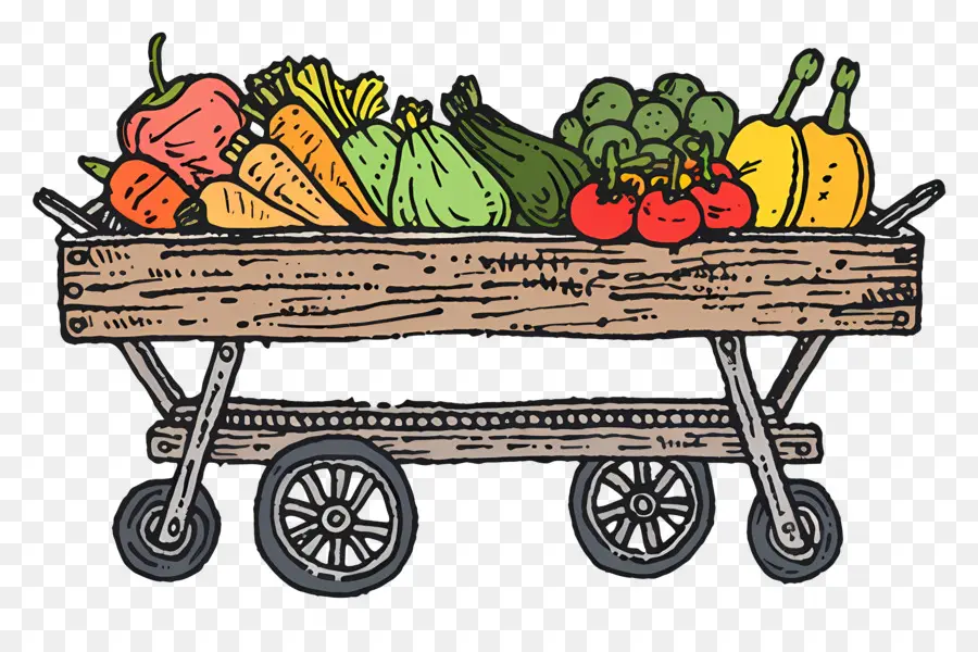 Carro Vegetal，Frutas PNG