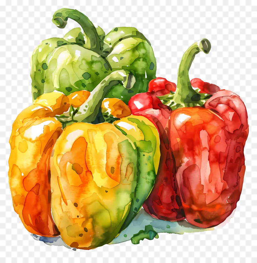 Pimientos，Verde PNG