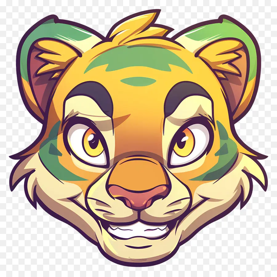 Linda Cara De Tigre，Cartoon Tiger PNG