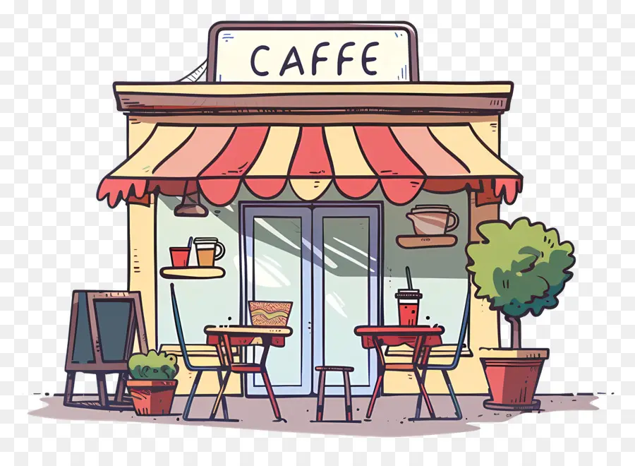 Cafe，Asientos Al Aire Libre PNG