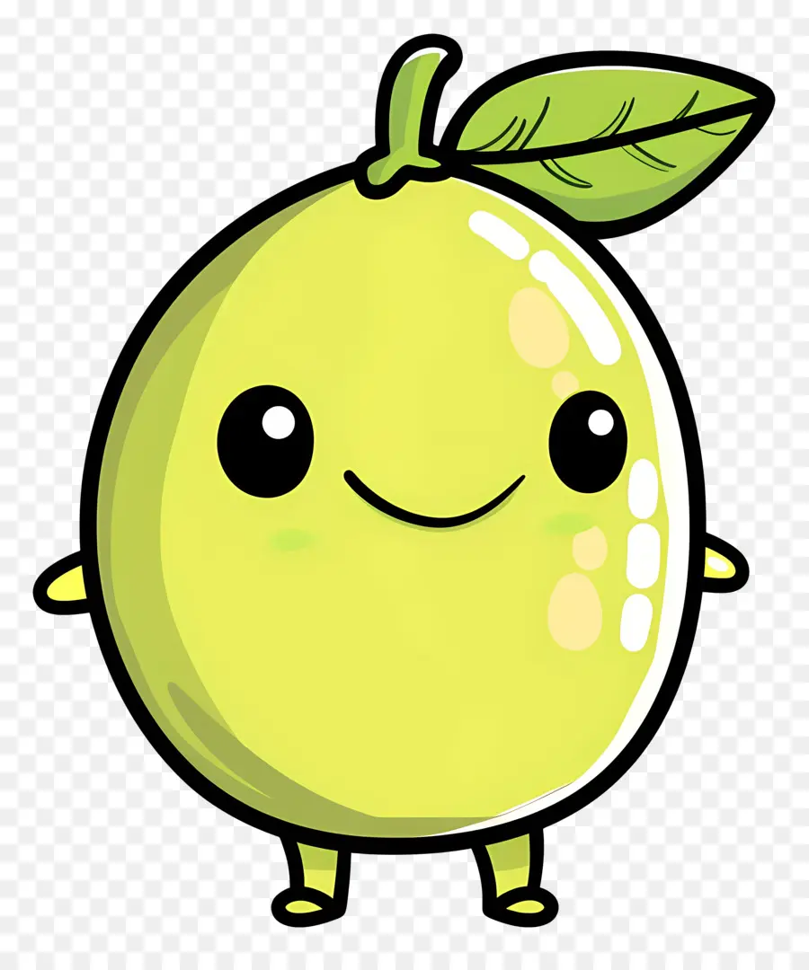 Lindo Limón，Dibujos Animados De Frutas PNG