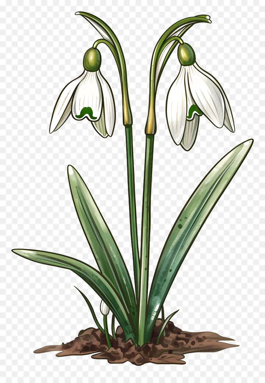 Flor De Nieve，Flor Blanca PNG