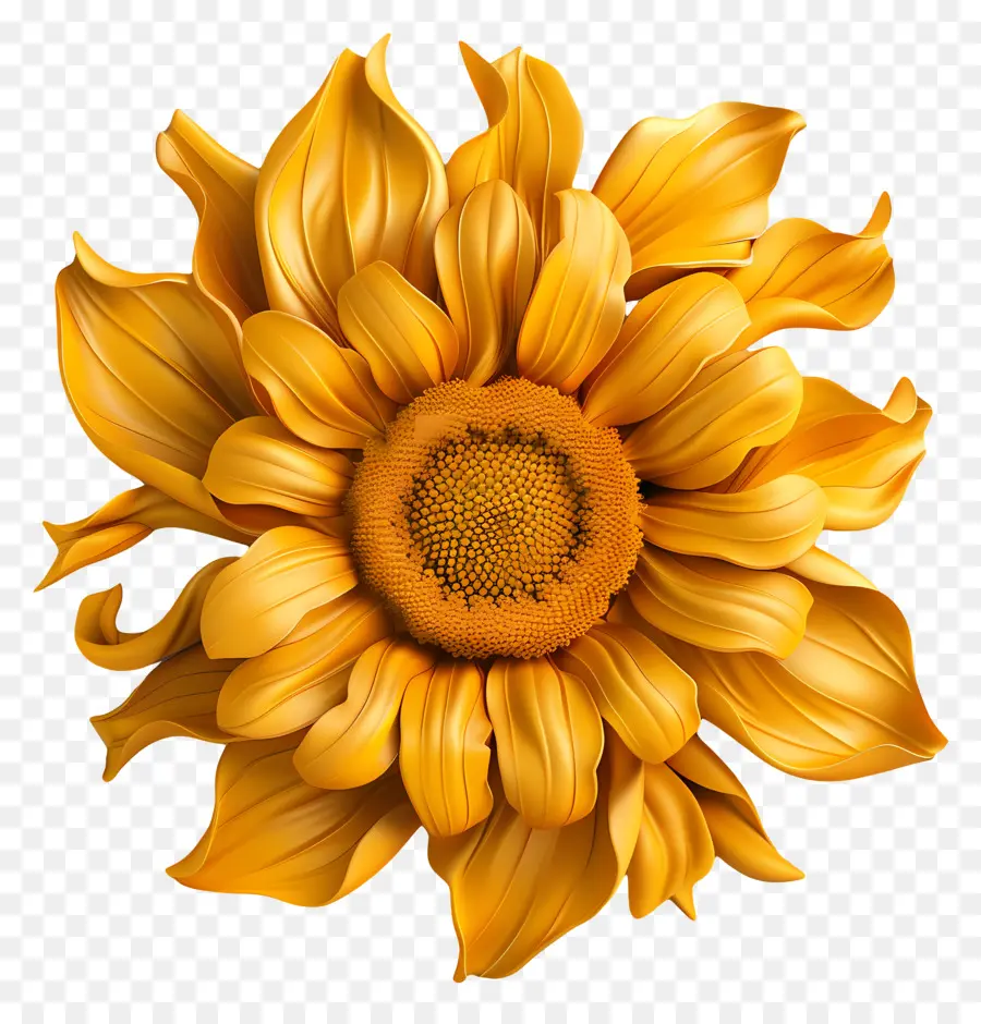 3d De Girasol，Girasol PNG