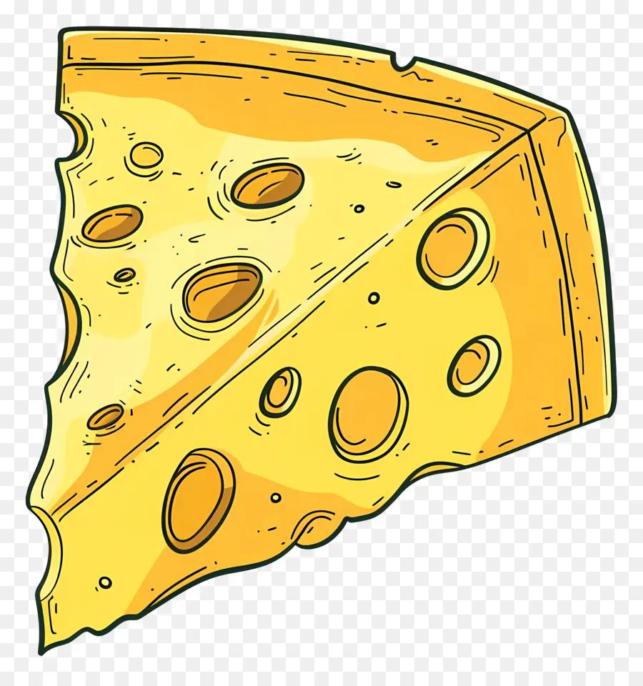 Cuña De Queso，Queso Suizo PNG