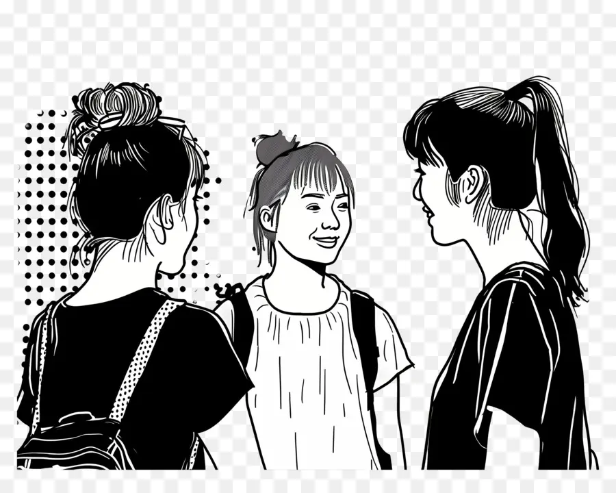 Amigos Charlando，Las Mujeres PNG