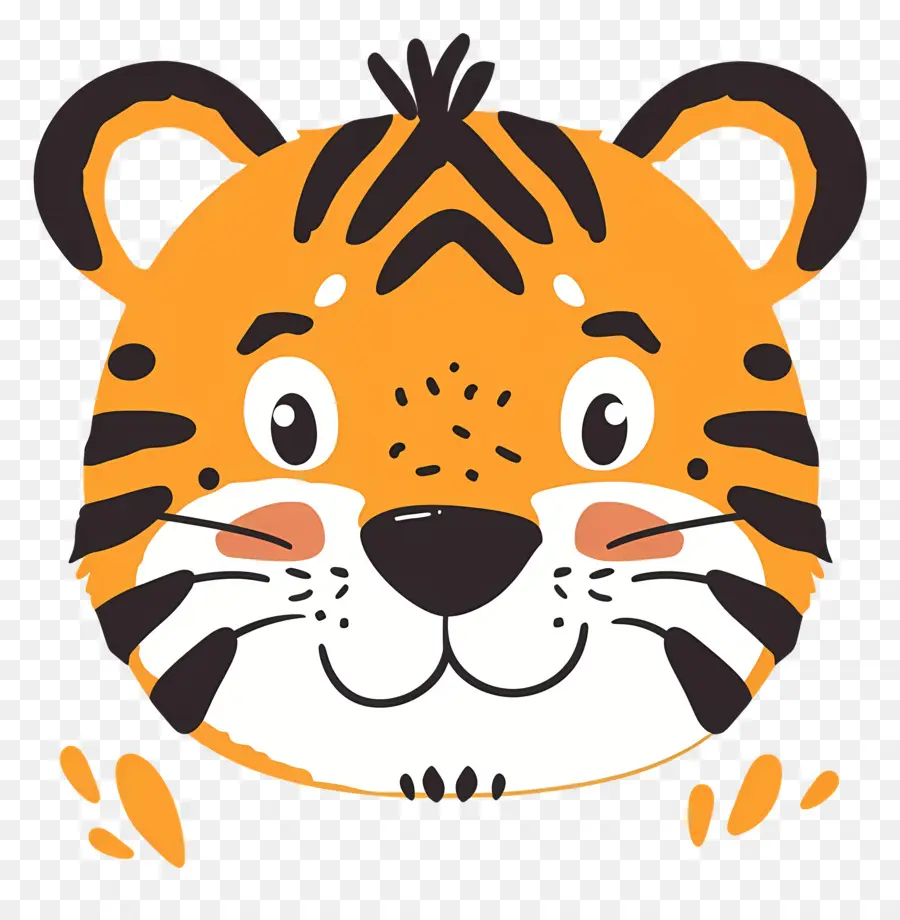 Linda Cara De Tigre，Cartoon Tiger PNG