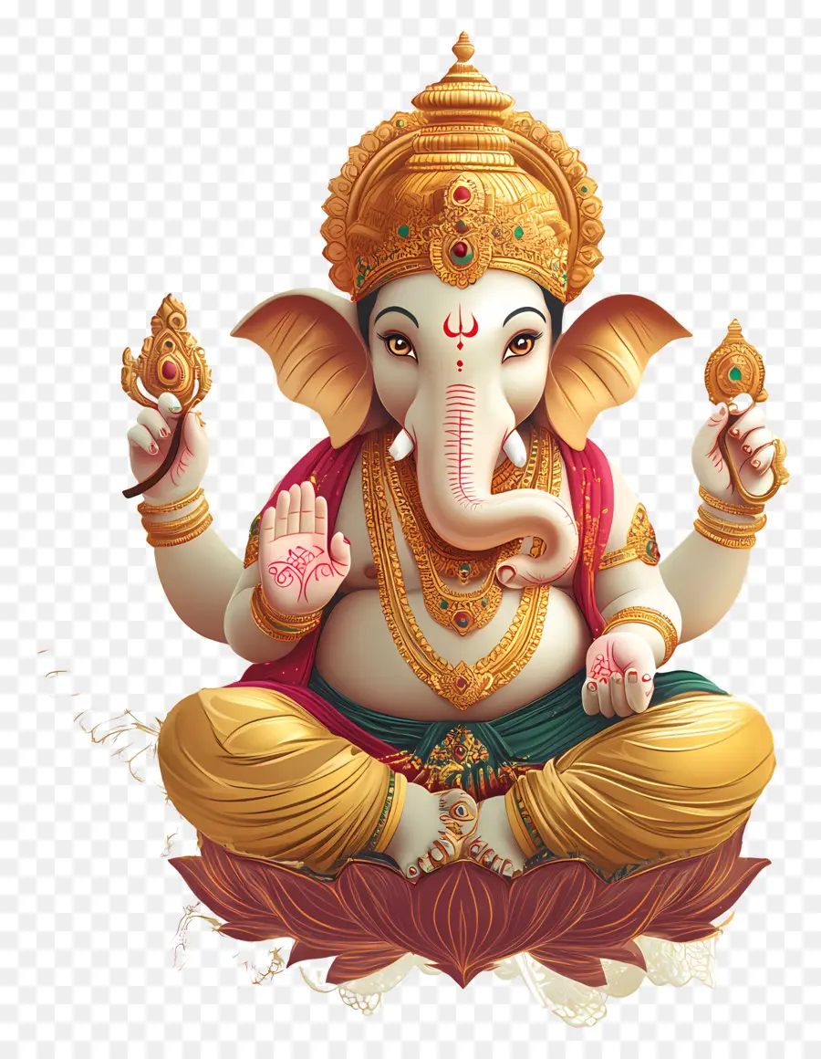 Ganesh Chaturthi，Lord Ganga PNG