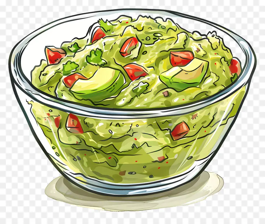 Tazón De Guacamole，Guacamole PNG