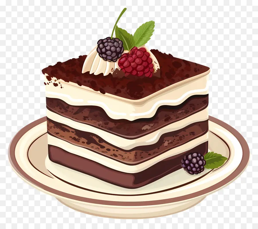 Tiramisú，Pastel De Chocolate PNG