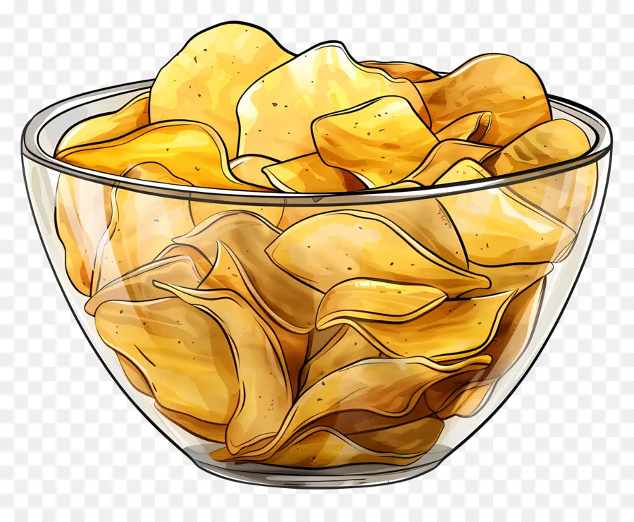 Taza De Patatas，Potato Chips PNG