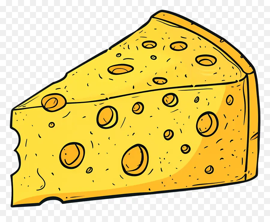 Cuña De Queso，Queso Suizo PNG