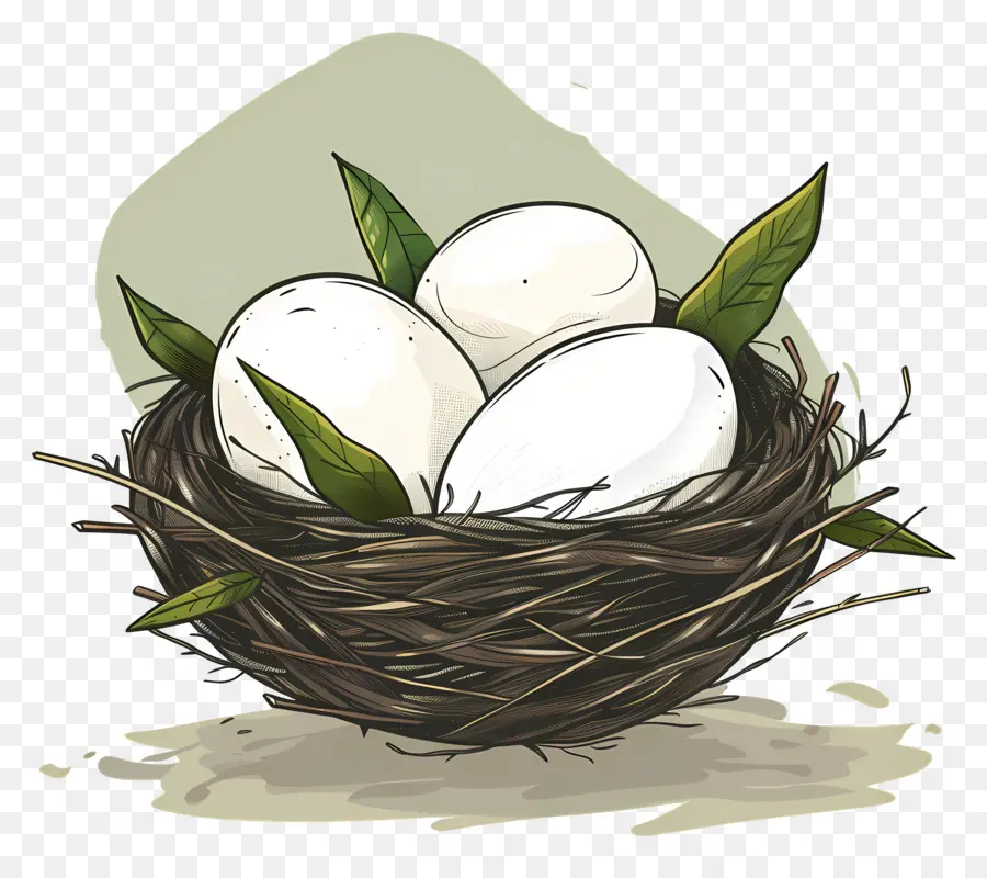 Huevos En Nido，Eggs PNG