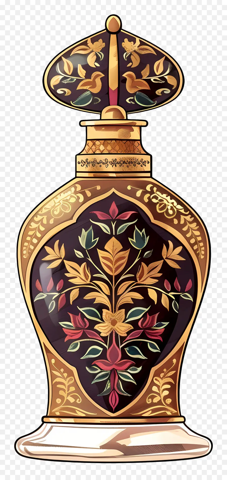 Botella Decorativa，Floral PNG