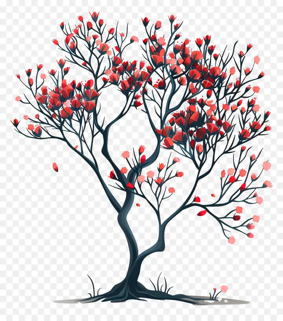 árbol Floreciente，Flores PNG